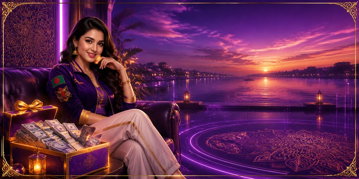 বগুড়ায় নিয়ন আলোয় ক্রিকেট বেটিং উপভোগ করছেন একজন ব্যবহারকারী